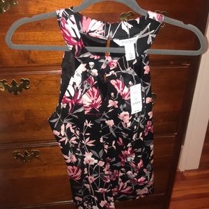 White House Black Market Halter Floral Bodice
